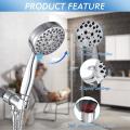 Handheld Shower Head Set with 59-inch Shower Hose, Adjustable Shower