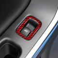Carbon Fiber Red Interior Window Lift Button Cover for Volvo V60 S60