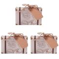 150pcs Candy Box, Vintage Kraft Paper with Tags and Rope for Wedding