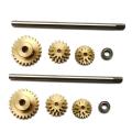 For Wpl D12 1/10 Rc Truck Car Upgrade Parts Gearbox Metal Gear Set