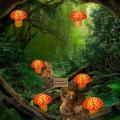 3d Mushroom Shaped Jungle Wonderland Theme Mushroom Paper Lanterns