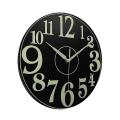 Glow In The Dark Clock, 12 Inch Non-ticking Battery Operated Clock