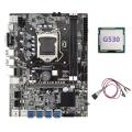 B75 Eth Mining Motherboard 8xpcie Usb Adapter+g530 Cpu+switch Cable