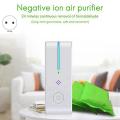 2pcs Air Purifier for Home Cleaner Mini Air Ionizer,white Eu Plug
