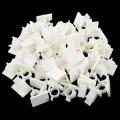 50 Pieces Wire Clips with Self-adhesive Holder Cable Clamps