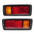 Pair Car Rear Bumper Tail Light Red Warning Brake Fog Lamp