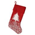 Thick Knitting Christmas Socks Gift Bag Santa Snowman Deer Socks A
