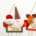 Diy Kids Wood Crafts Christmas Snowman Elk Pendant A