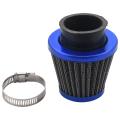38mm Air Filter Intake Induction Kit for Off-road Motorcycle Blue