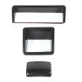 For Jimny 19-22 Car Mirror Adjustment Switch Stickers, Carbon Fiber