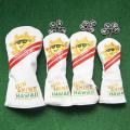Golf Wooden Pole Cover Pattern Embroidery Pu Waterproof Fabric A
