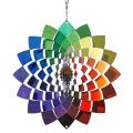 Color Stainless Steel Wind Spinner- 3d Indoor Outdoor Decoration -a
