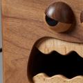 Cartoon Tissue Box Wood Little Monster Pumping Box Walnut Storage Box