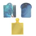 3pcs Diy Crystal Epoxy Square Mould Tray Plate Pad Silicone Mould