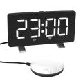 Loud Alarm Clock for Heavy Sleepers Adults,7.4 Inch Clocks, White