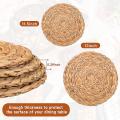 4 Pack Woven Placemat,round Woven,for Kitchen Party Wedding Decor,etc