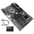 B250 Btc Mining Motherboard with 120g Ssd+switch Cable Lga 1151 Ddr4