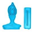 2pcs Yoga Ornament Resin Molds Yoga Coaster Silicone for Diy Home A