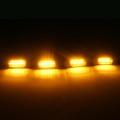 [ Plug & Play ] Car Led Front Grille Smoked Amber Light Running Lamp