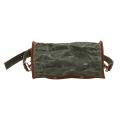 Outdoor Camping Shoulder Messenger Bag Canvas Cowhide Storage Bag A