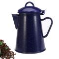 1.2l Enamel Coffee Pot Hand Tea Water Kettle Teapot Vintage