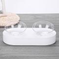 Adjustable Pet Cat Bowl Rack Non-slip Cat Tray Tilt Slow Feeder A