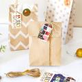 24 Sets Calendar Bags Kraft Paper Candy Bag Christmas Decorations
