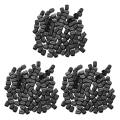 Set Of 100 - Black Plastic Replacement Valve Caps