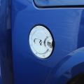 Door Fuel Tank Cover Gas Filler Cap Trim for Dodge Ram, Abs Silver