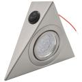 1pc Cabinet Triangle Led Light Stainless Steel Downlight Warm White