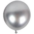 50pcs 10 Inch Latex Balloons Chrome Glossy for Party Decor- Silver