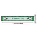 Green Clover Table Runner for Saint Patricks Day Parties Decor Small