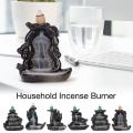 Waterfall Incense Burner Ceramic Incense Holder Handmade -bergamot