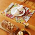 4pcs Woven Placemats for Dining Table,maple Leaf Placemats (33x45cm)