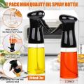 2pack Set Olive Oils Dispenser Spray Vinegar Bottles with Brush