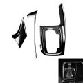 3pcs Glossy Black Central Gear Panel for Honda Hrv 2021 2022 Rhd