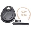 Engine Timing Chain Cover Kit for Chevy Sbc 283 327 305 350 383 Black