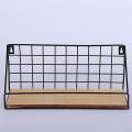 Wrought Iron Floating Shelves Wall Mounted Storage Punch-free Rack