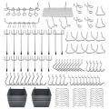 140 Pcs15 Different Types Of Pegboard Hooks, for Organizing Tools