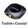 Unnlink Optical Toslink to Coaxial Bidirectional Audio Converter Hifi