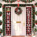 Merry Christmas Banner Porch Outdoor Christmas Porch Sign Banner