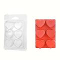 50 Pack Wax Melt Molds Heart Shape Wax Molds