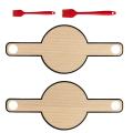 2 Pcs Oven Accessories Bread Baking Mats Extraction Pad with Brush B