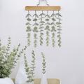 36 Pieces Of Eucalyptus Stems Artificial True Gray Green Touch Leaf