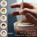 Coffee Powder Shaker 16 Pcs Coffee Cappuccino Stencils & Barista Pen