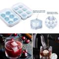 Large Ice-cube Trays with Lids Silicone Combo Blue 2pcs
