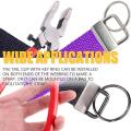 36 Sets 25mm 3 Colors Key Fob Hardware with 1pcs Key Fob Pliers