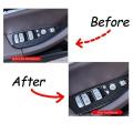 For Bmw X3 X4 G02 Carbon Fiber Car Window Lift Switch Button Cover