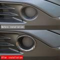 For Toyota Harrier Venza Abs Carbon Fiber Front Fog Lamp Light Trim