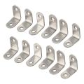 12 Pcs 30x30mm Metal Corner Brace Joint Right Angle Bracket Silver